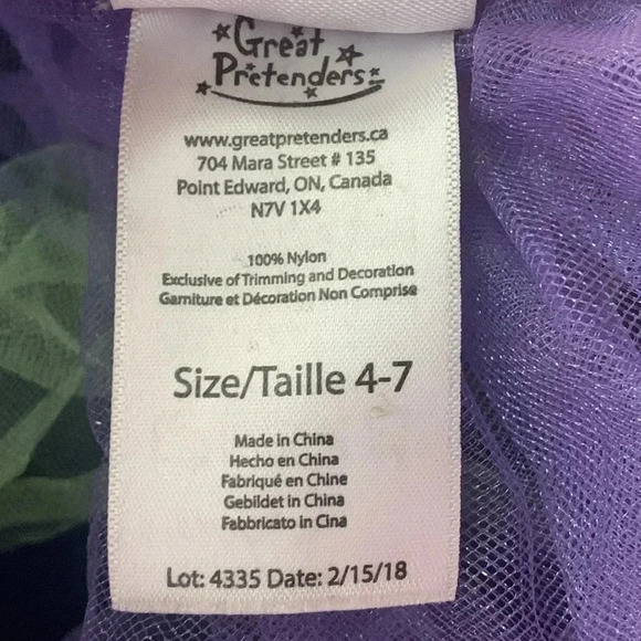 Great Pretenders Girls Tutu Skirt Colorful size 4-7 New - Picture 4 of 4